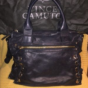 Vince Camuto Black Leather Handbag